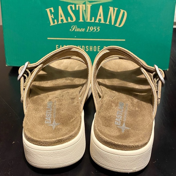 Eastland Machias tan leather slide new size 7. Flatform sandals - Picture 4 of 10